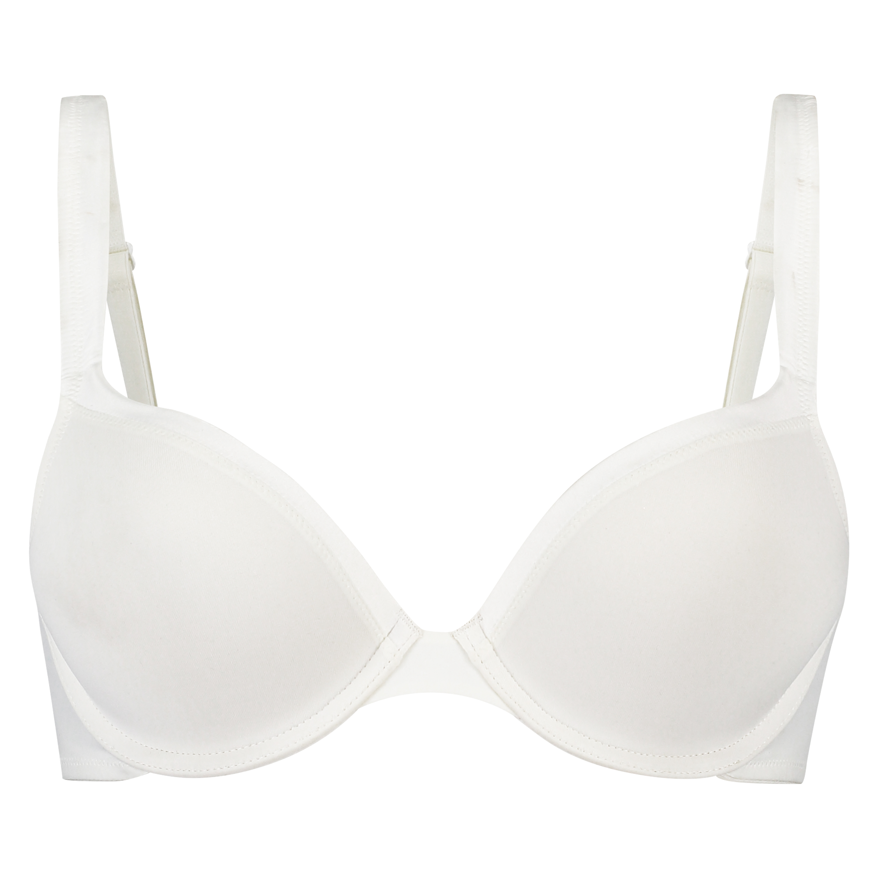 Voorgevormde beugel bh Satin lace, Wit, main