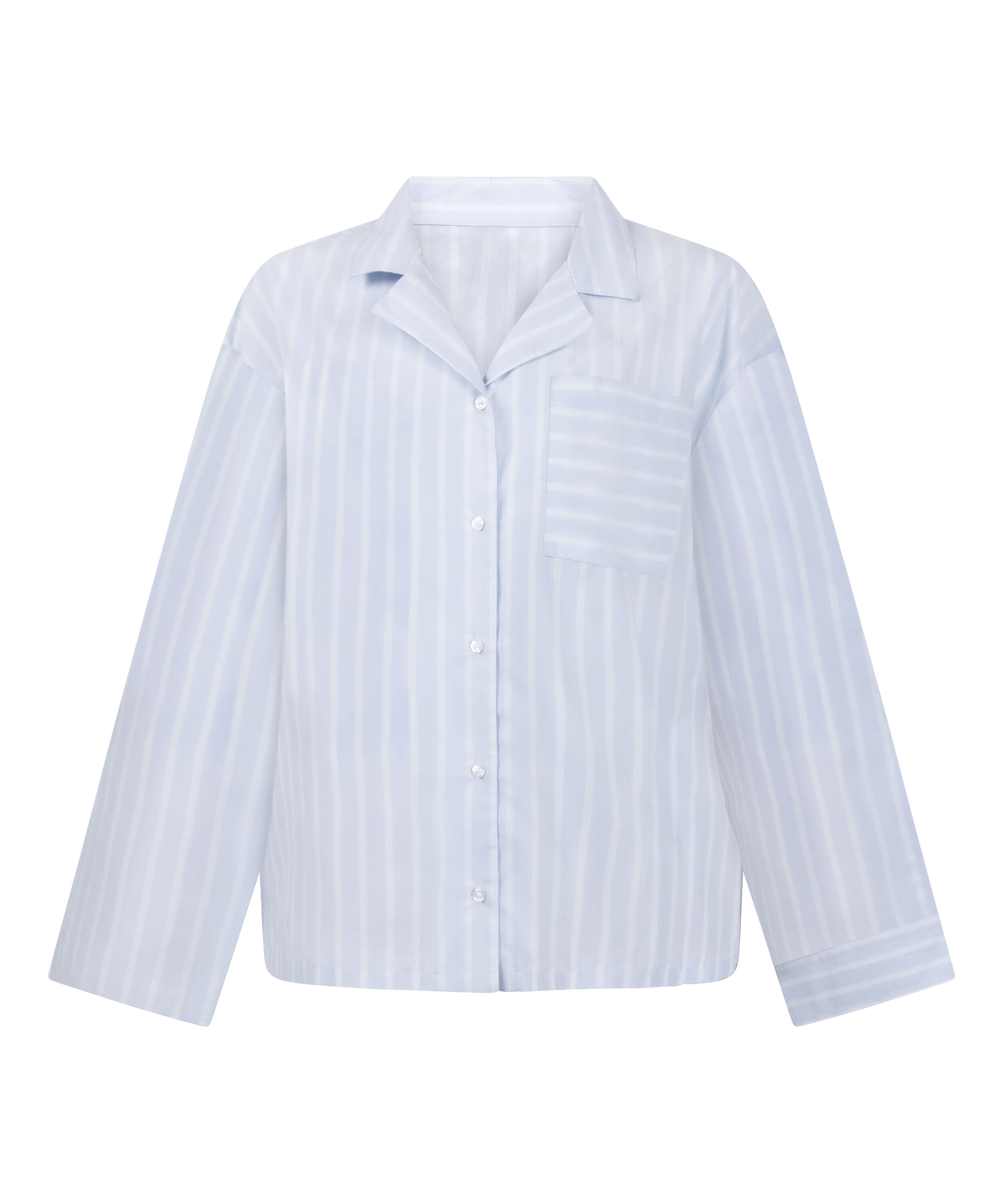 Veste en coton tiss&eacute; &agrave; rayures, Bleu