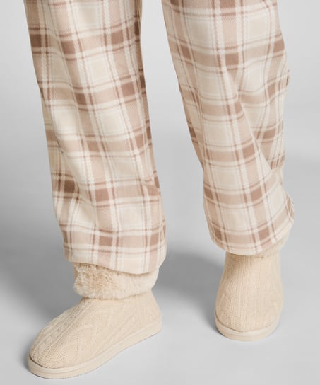 Pantoufles Saar, Blanc