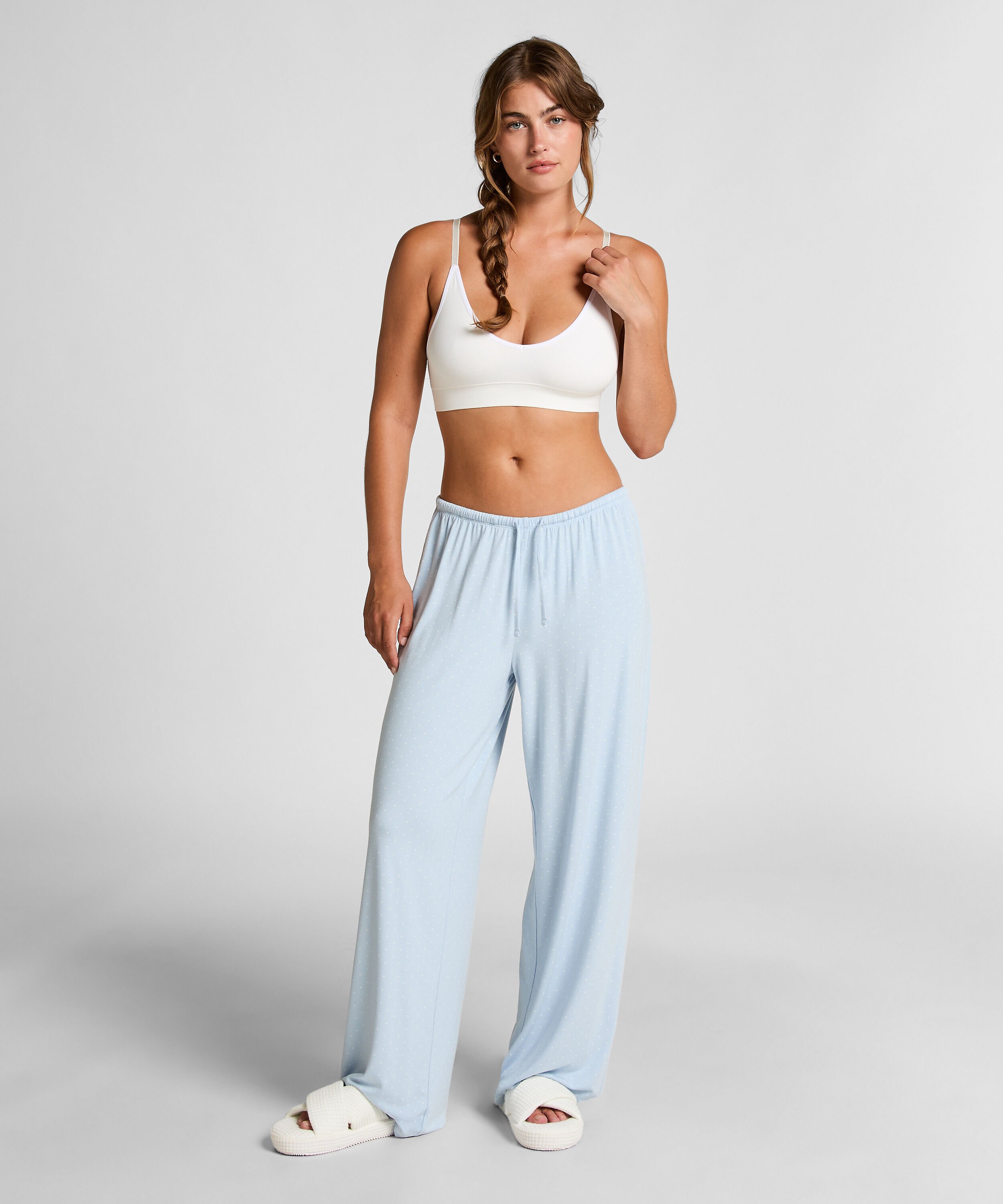 Pantalon en jersey, Bleu