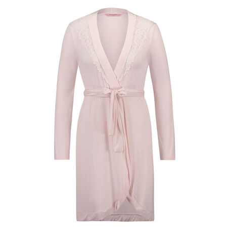 Peignoir Modal Lace, Rose