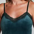 Cami top Velours Lace, Groen