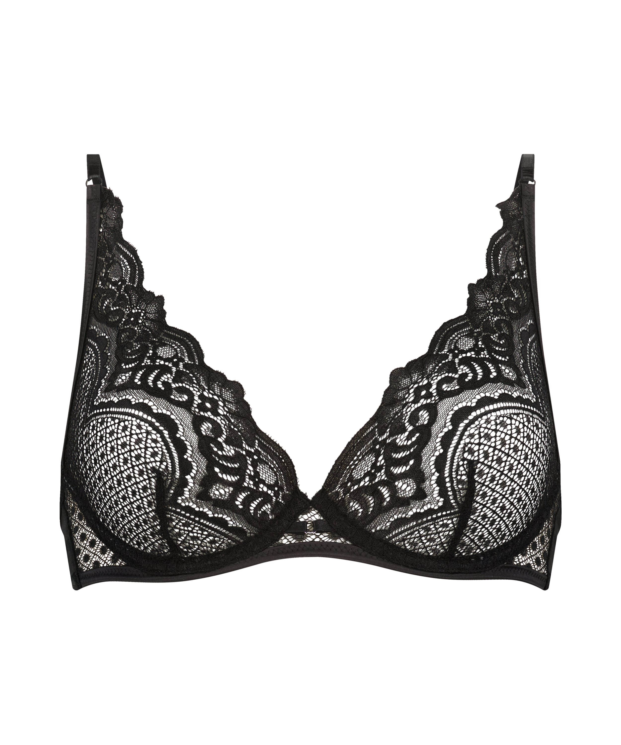 Soutien-gorge sans rembourrage à armatures Lotta, Noir, main