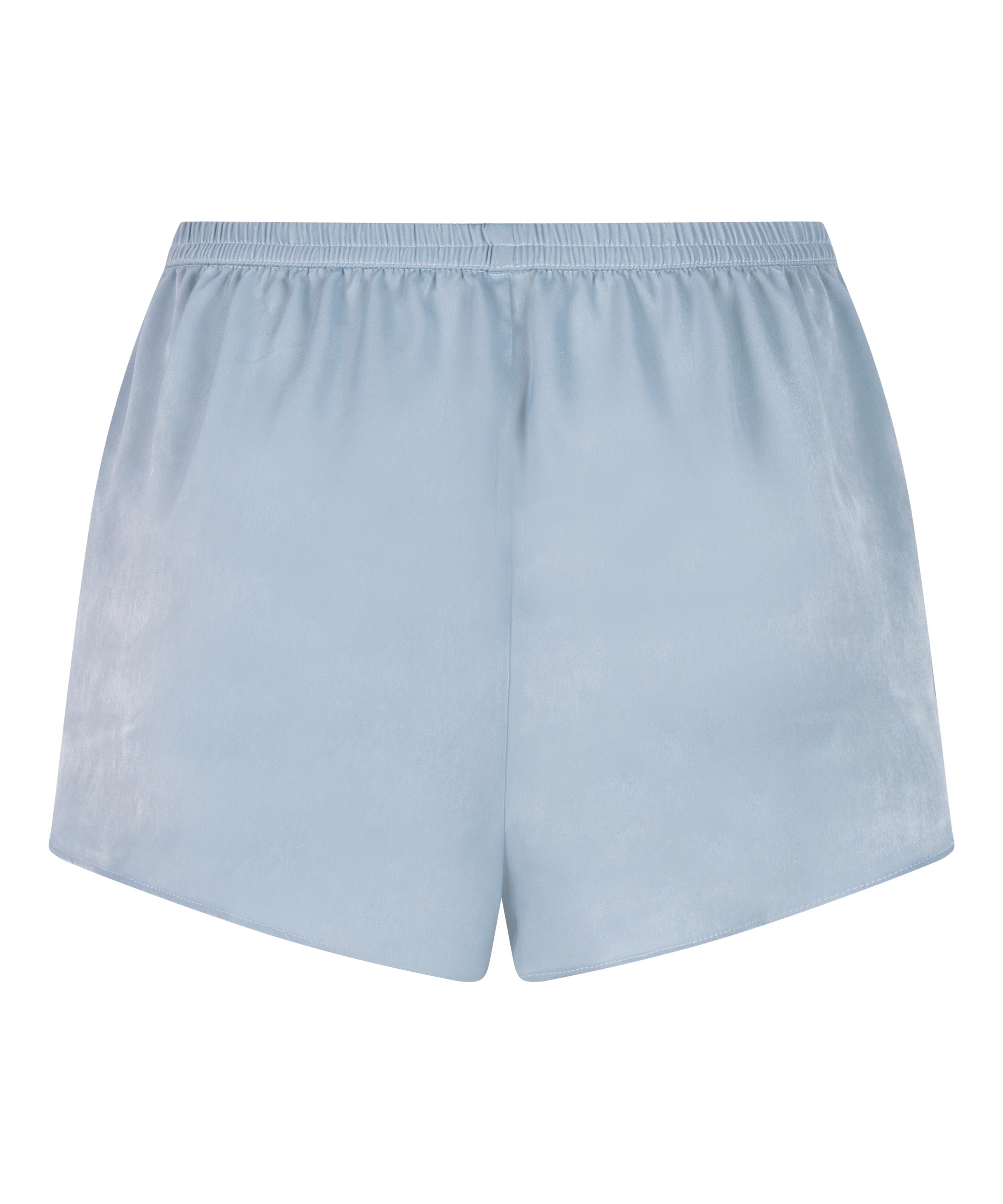 Short en satin Minimal, Bleu, main