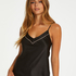 Cami top Satin Bow, Zwart