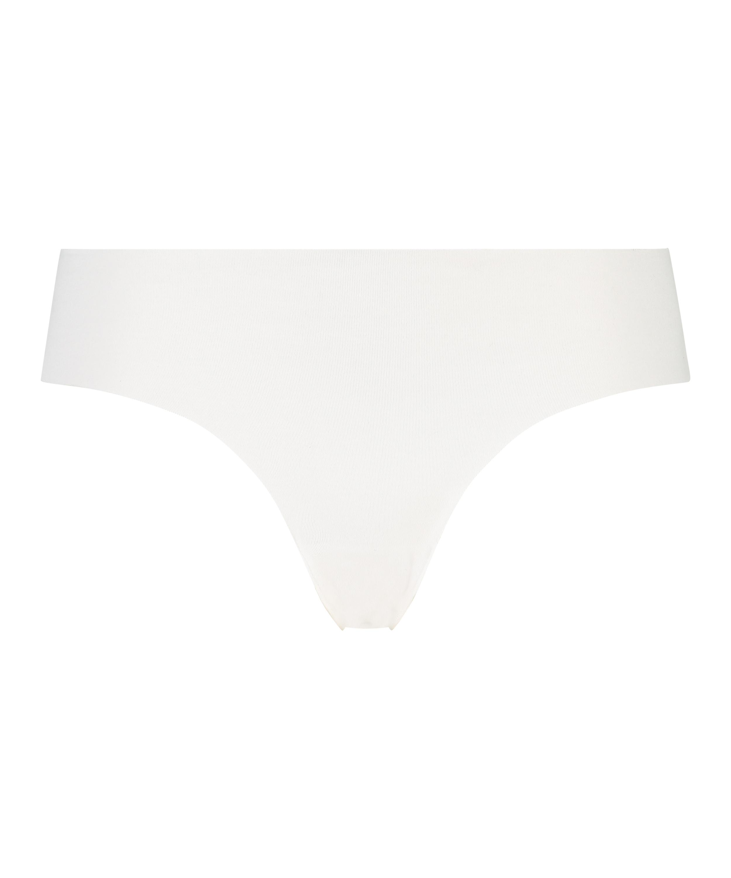 Slip br&eacute;silien Invisible coton, Blanc, main