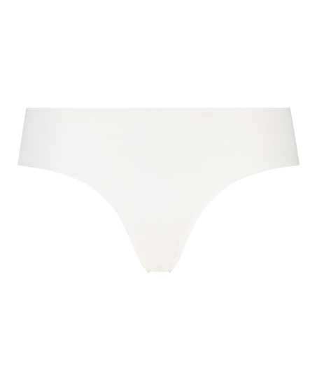 Slip br&eacute;silien Invisible coton, Blanc