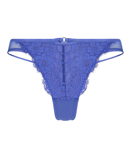 Hoog uitgesneden brazilian Lidia, Blauw