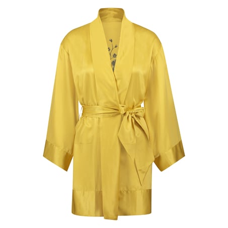 Kimono Satin Flower, Jaune