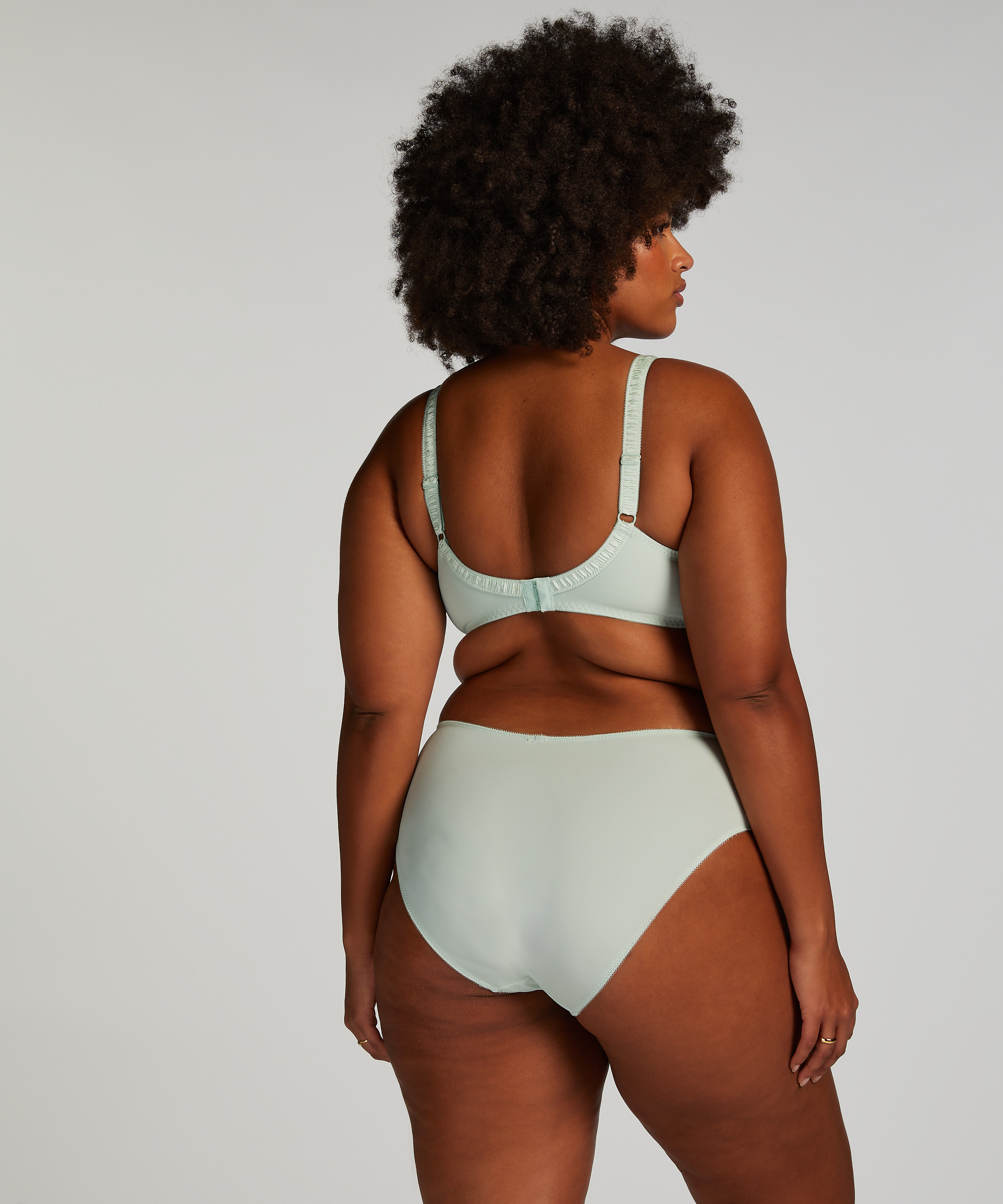 Slip taille haute Diva, Vert, main