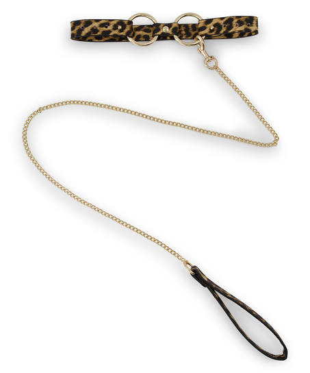 Private Choker Leash, Zwart
