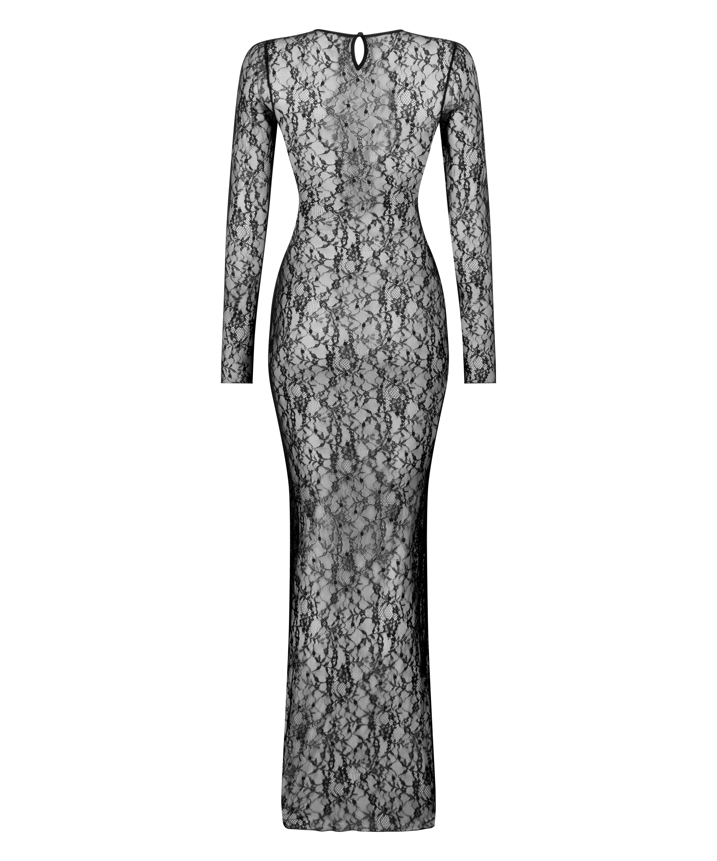 Slipdress Lace, Zwart, main