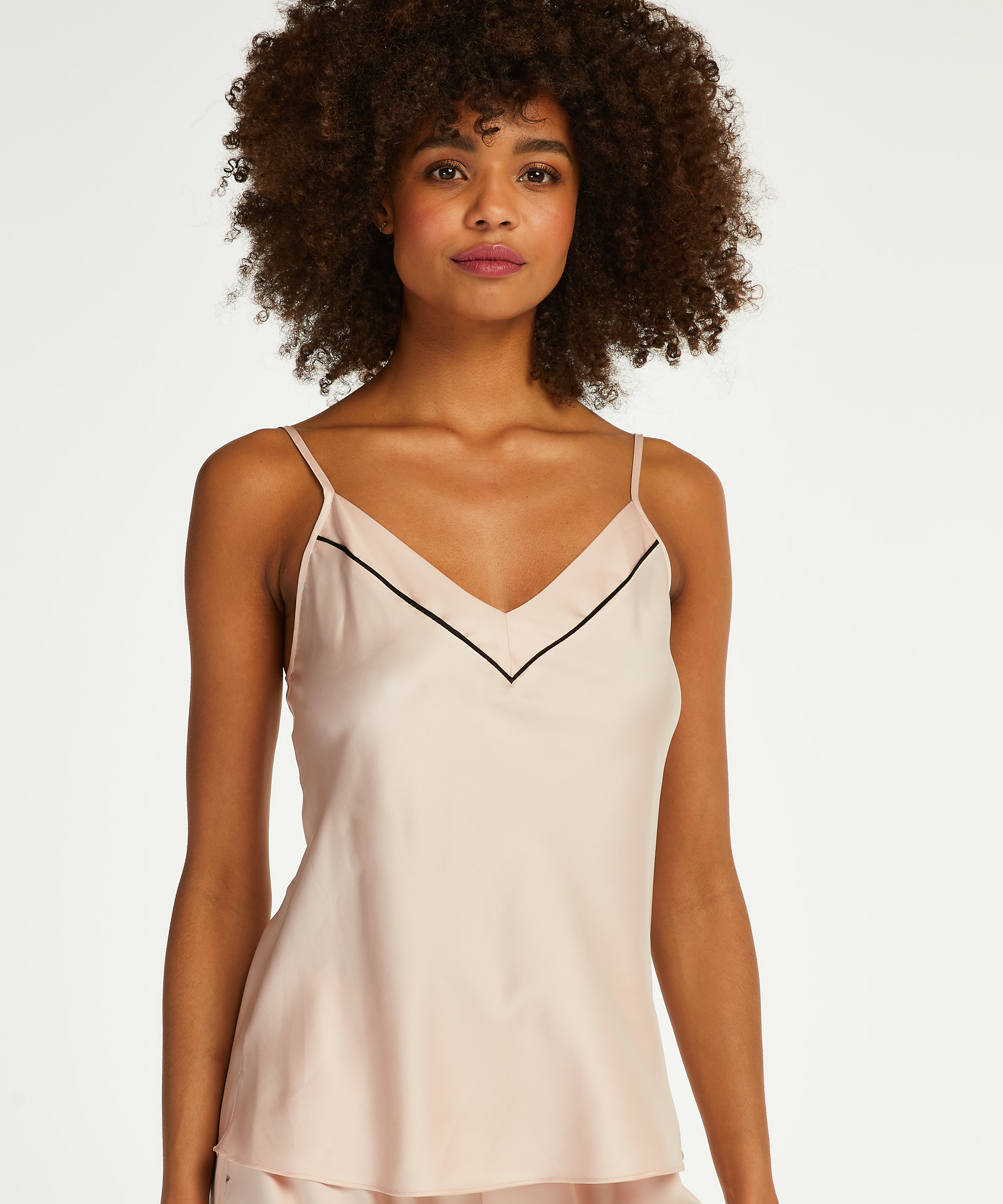 Cami top Satin Bow, Roze, main