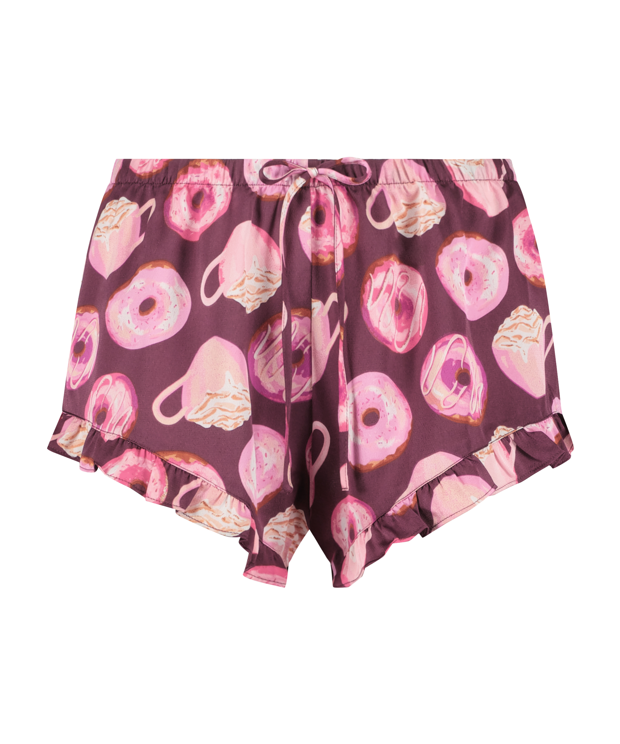 Satin Shorts, Pourpre, main