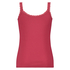 Singlet top cami rib lace, Rood