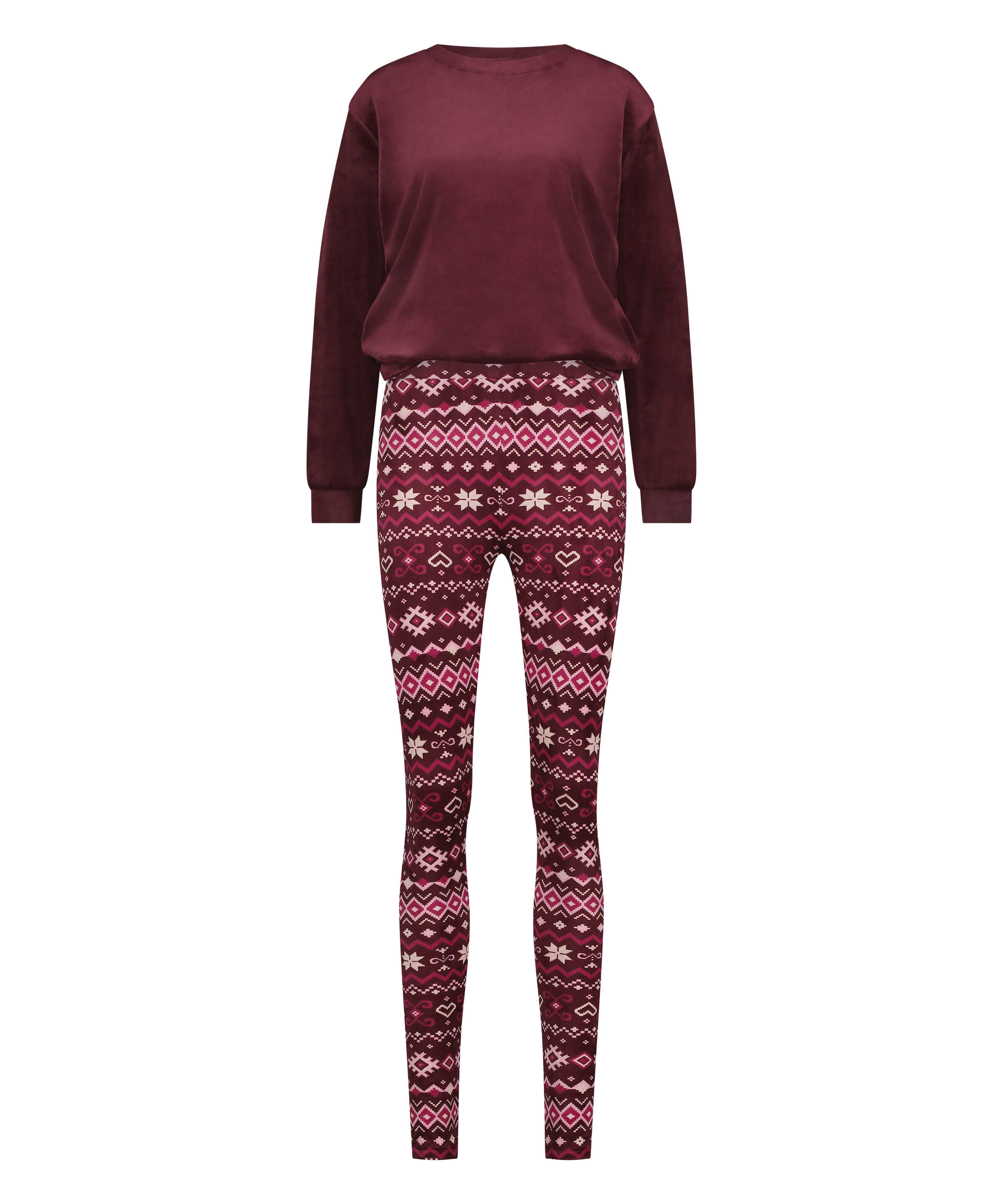 Pyjamaset met tas, Rood, main