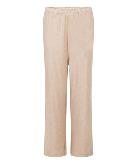 Broek Brushed Jersey, Beige