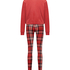 Pyjamaset met tas, Rood