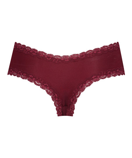 Slip brésilien V-shape micro, Rouge