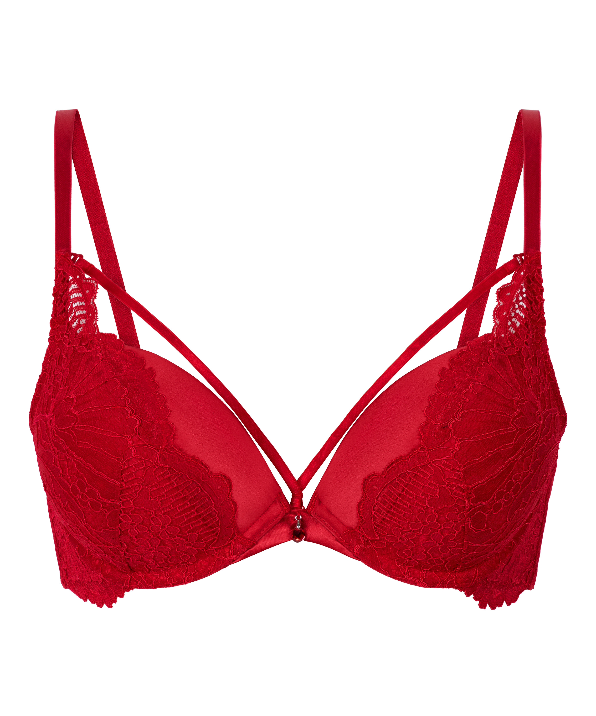 Soutien-gorge &agrave; armatures maximiseur pr&eacute;form&eacute; Whitney, Rouge, main
