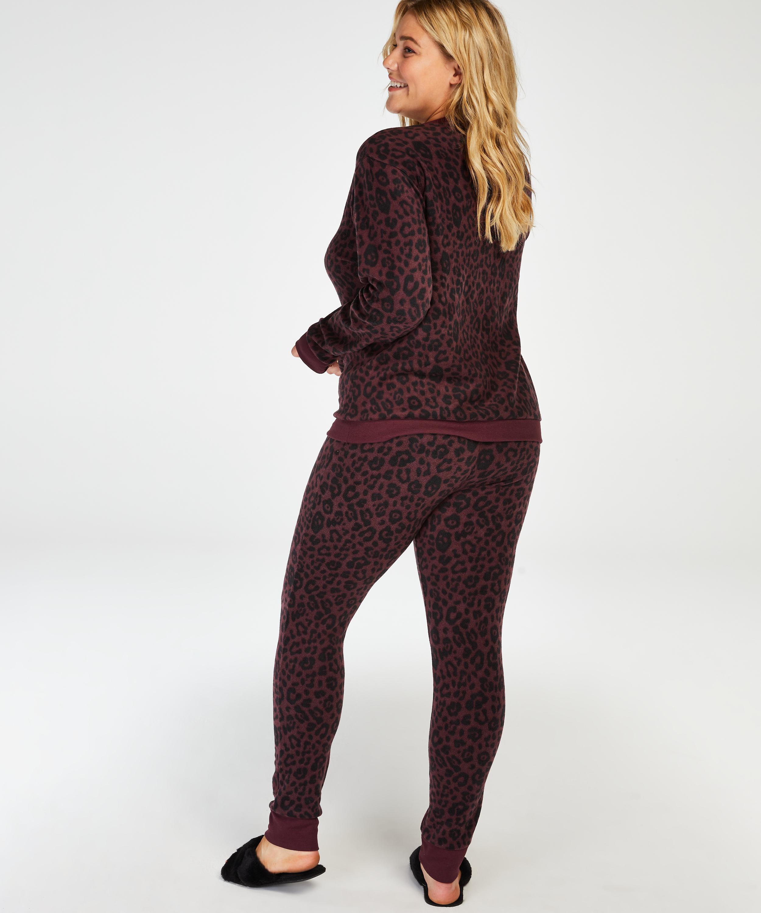 Legging micro fleece, Rood, main