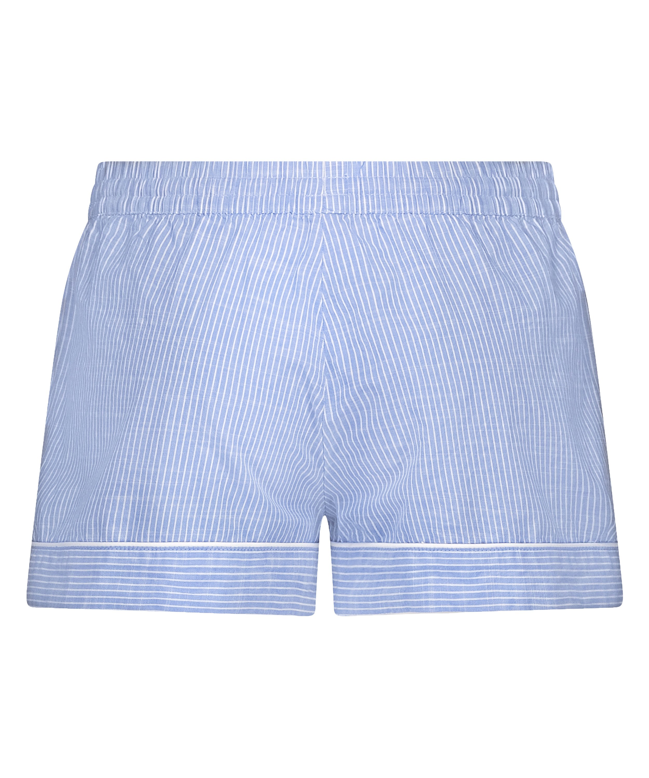 Short Coton, Bleu, main