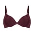 Soutien-gorge &agrave; armatures pr&eacute;form&eacute; Plunge, Rouge