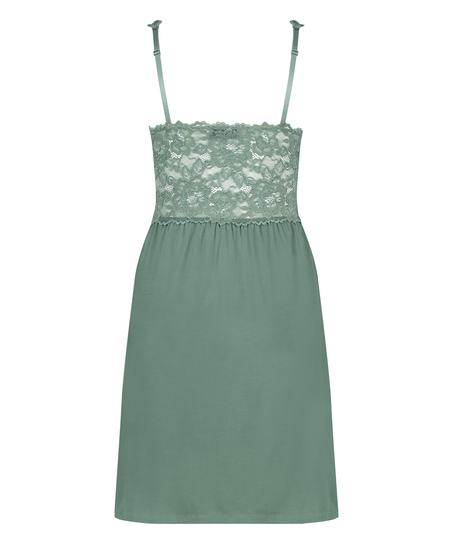 Slipdress Nora Lace, Groen