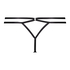Tanga string Effie, Zwart