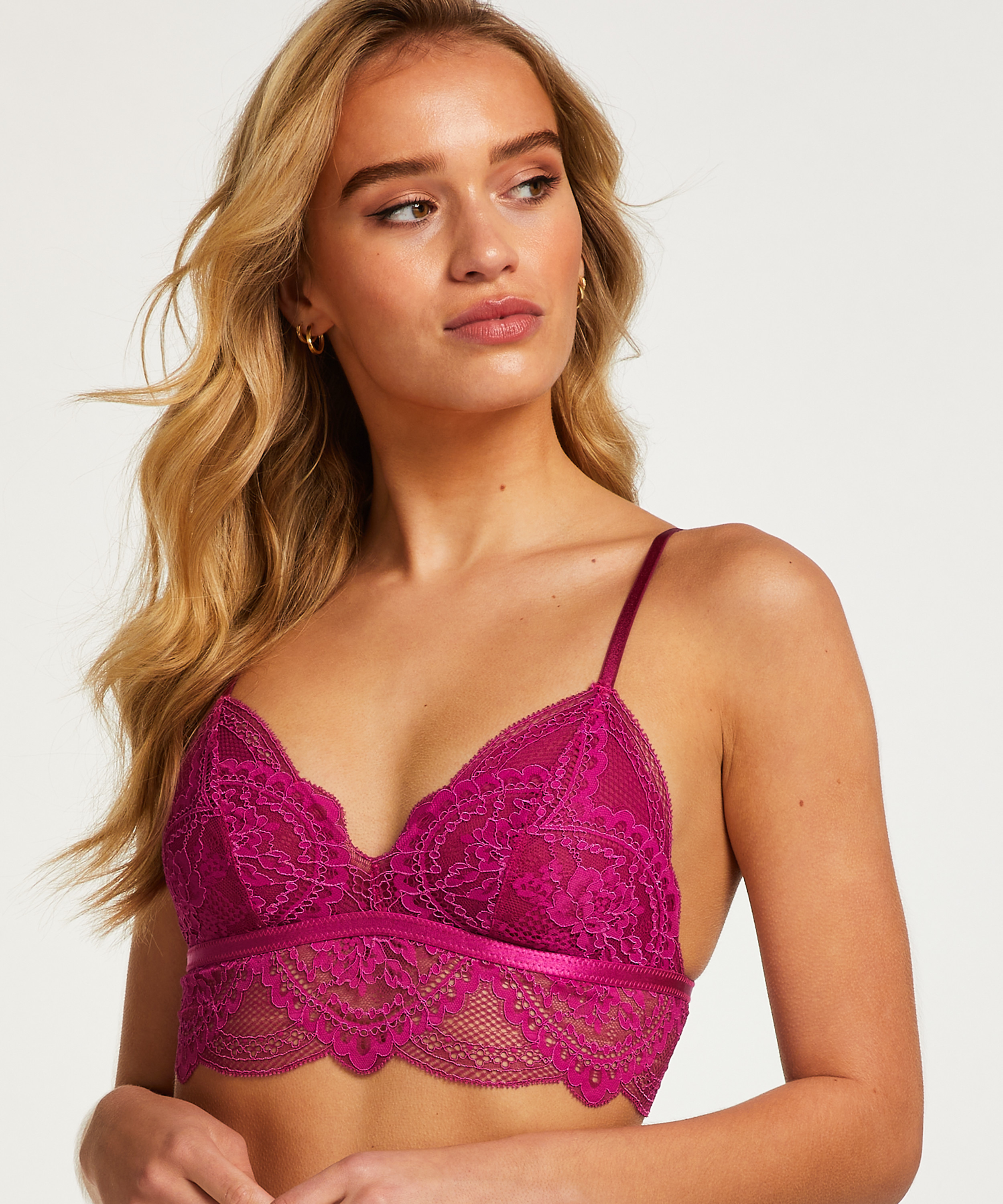 Brassière Stacey, Pourpre, main