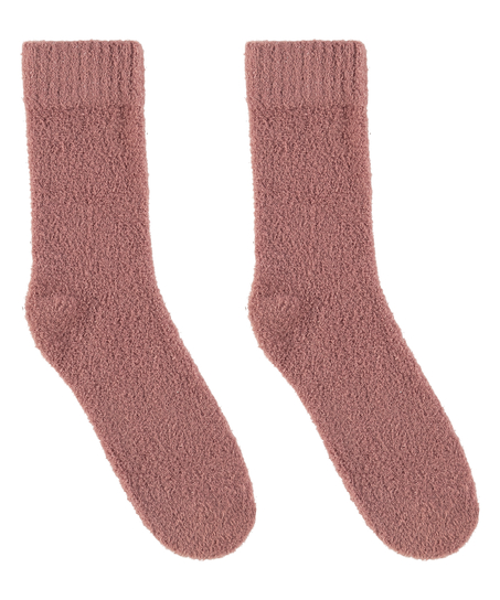 Chaussettes cosy, Rose