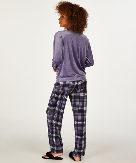 Pyjamaset met tas, Blauw