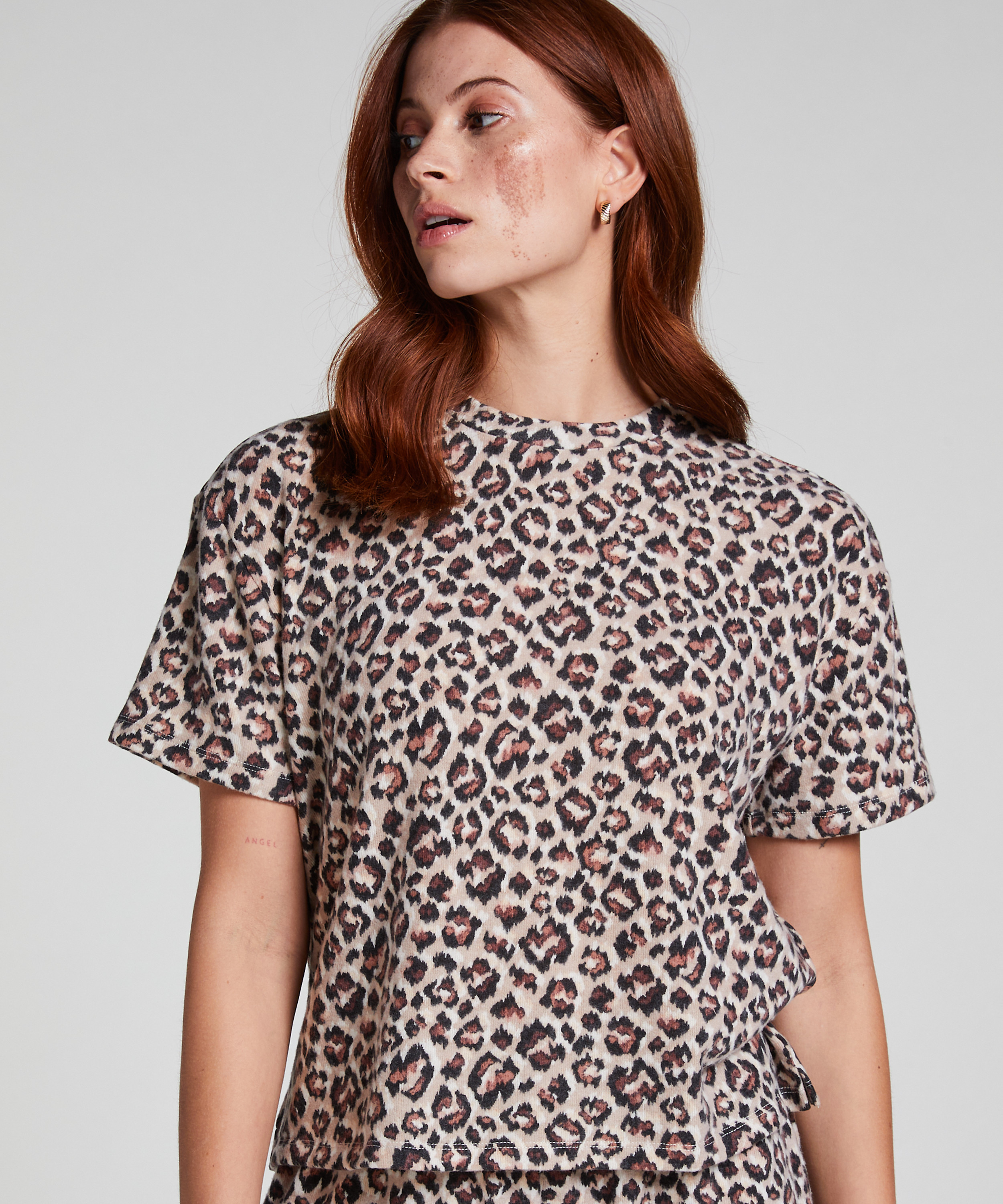 Top Jersey Brushed, Beige, main