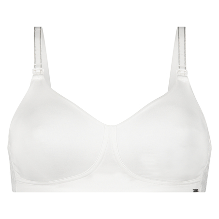 Soutien-gorge d&rsquo;allaitement non-pr&eacute;form&eacute; Alisa, Blanc