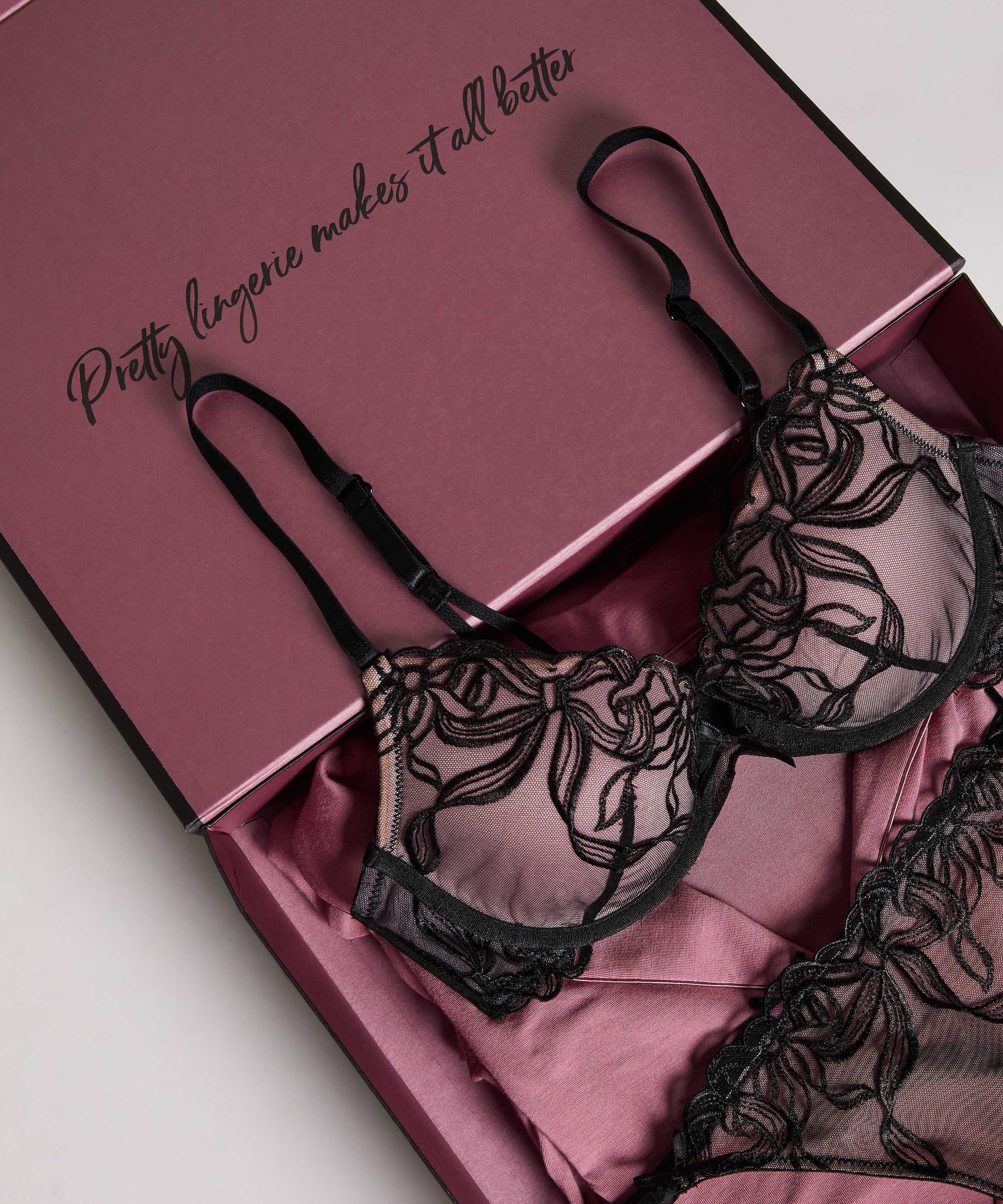 Luxe cadeaudoos Large, Zwart, main