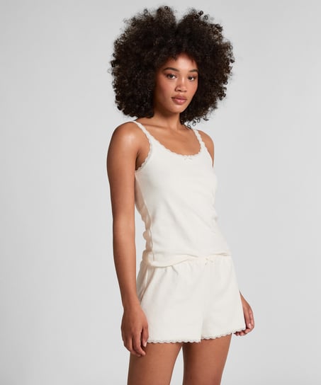 Pointelle Short, Wit