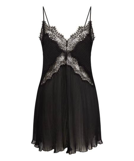 Robe &agrave; bretelles Zaphira, Noir