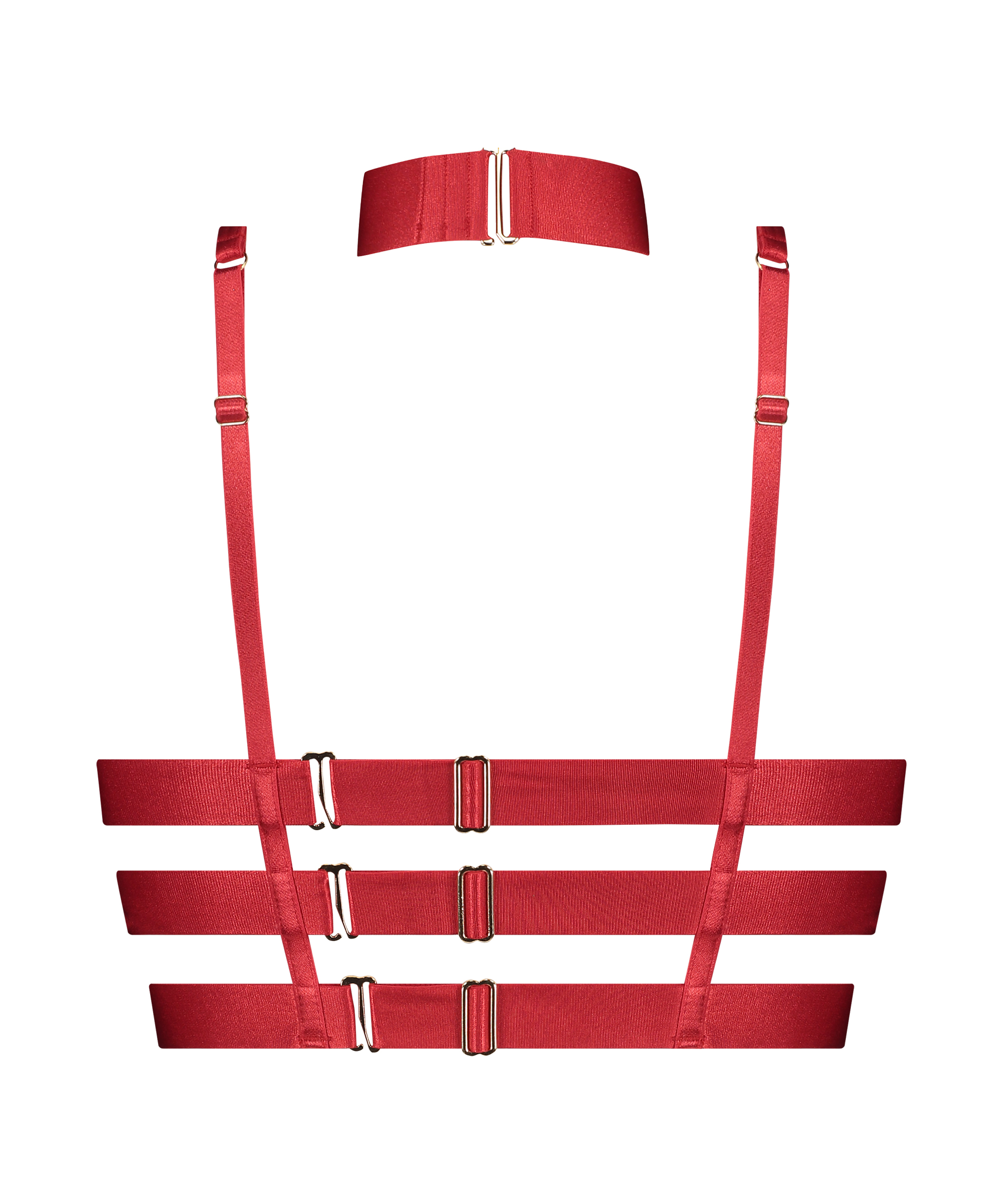 Niet-voorgevormde longline beugel bh Clementine, Rood, main