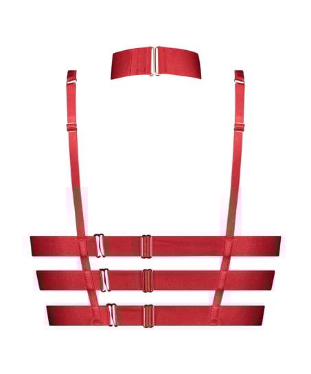 Niet-voorgevormde longline beugel bh Clementine, Rood