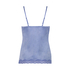 Cami top Velours Lace, Blauw