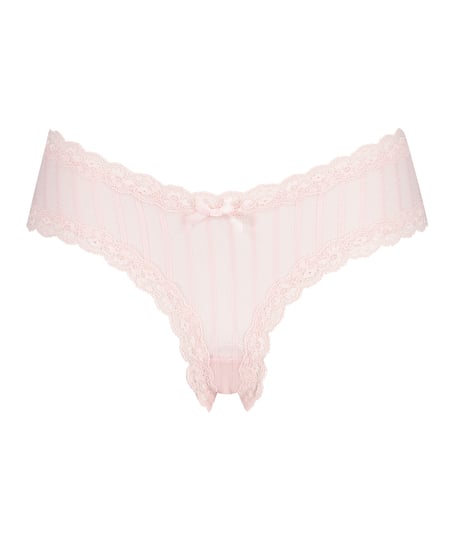 Brazilian V-shape mesh, Roze