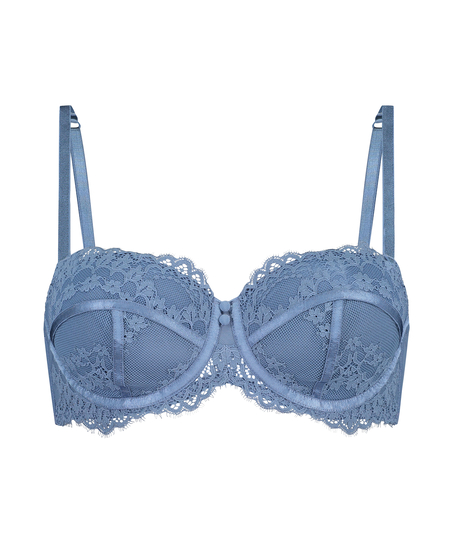 Voorgevormde strapless beugel bh Daisy, Blauw