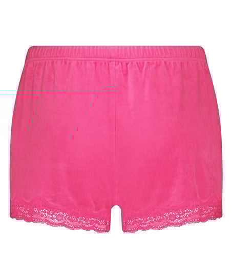 Short Velours Kant, Roze