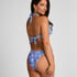 Hoog uitgesneden bikinibroekje Cancun, Blauw