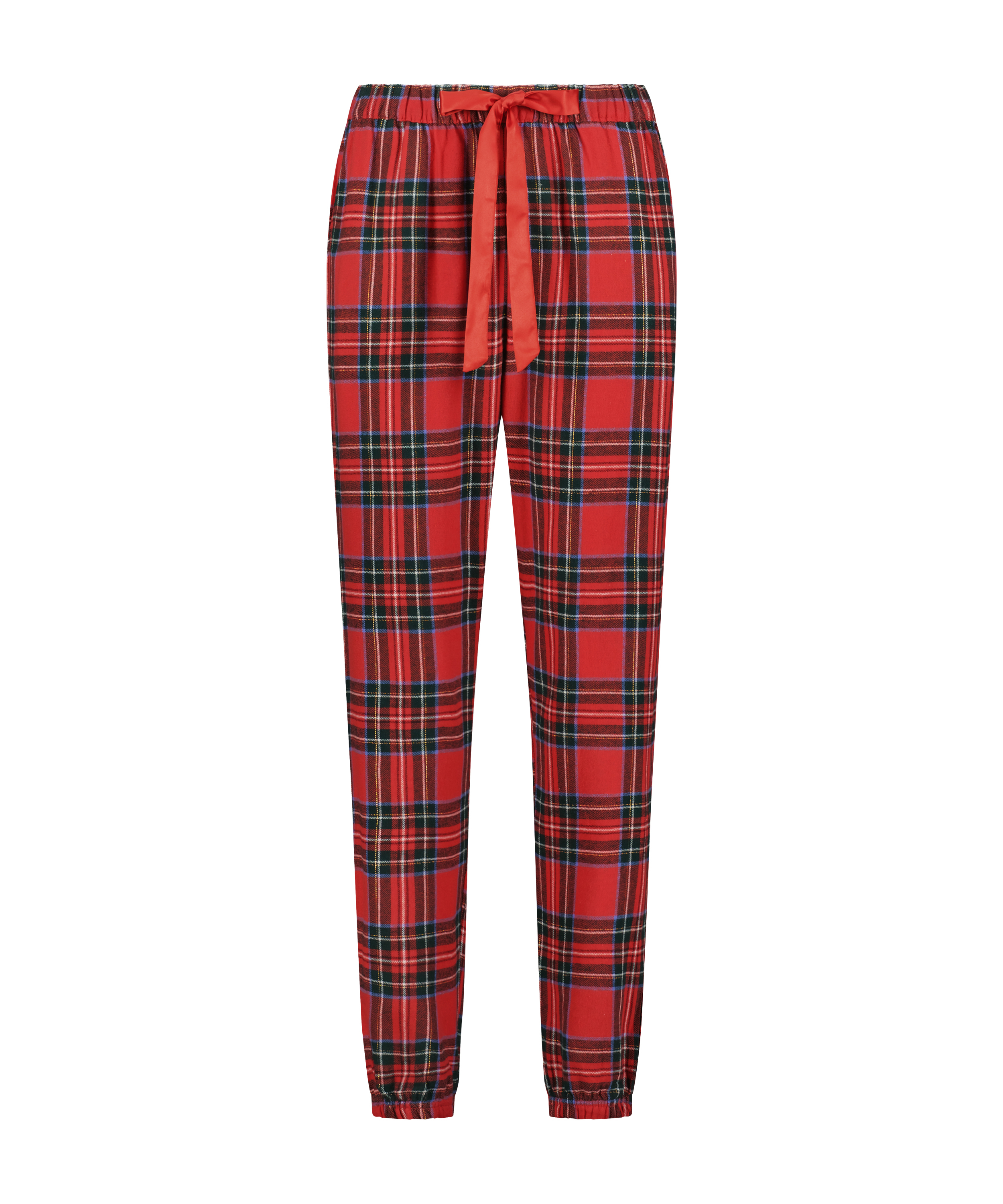 Petite pyjamabroek Flanel, Rood, main