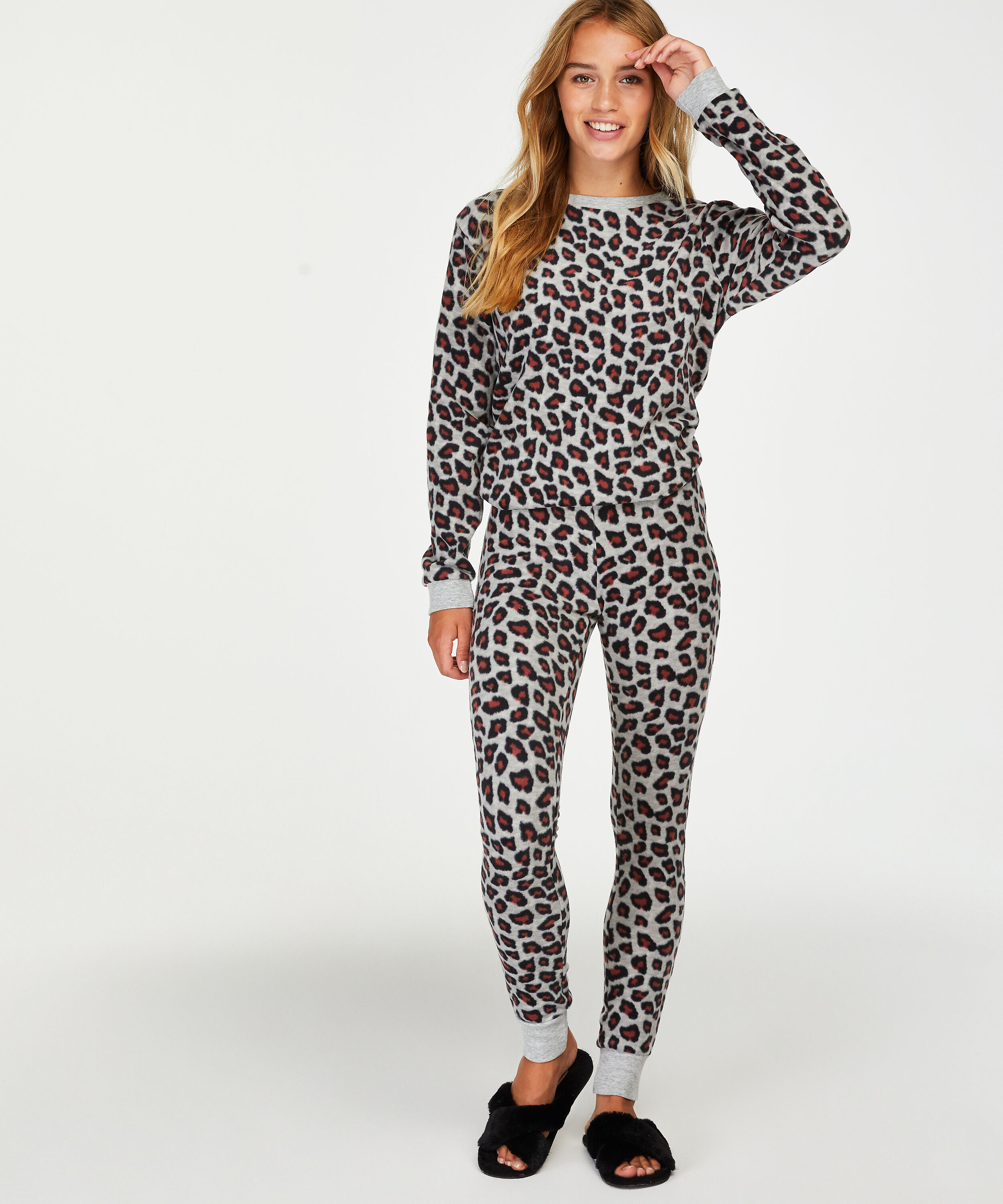 Legging micro fleece, Grijs