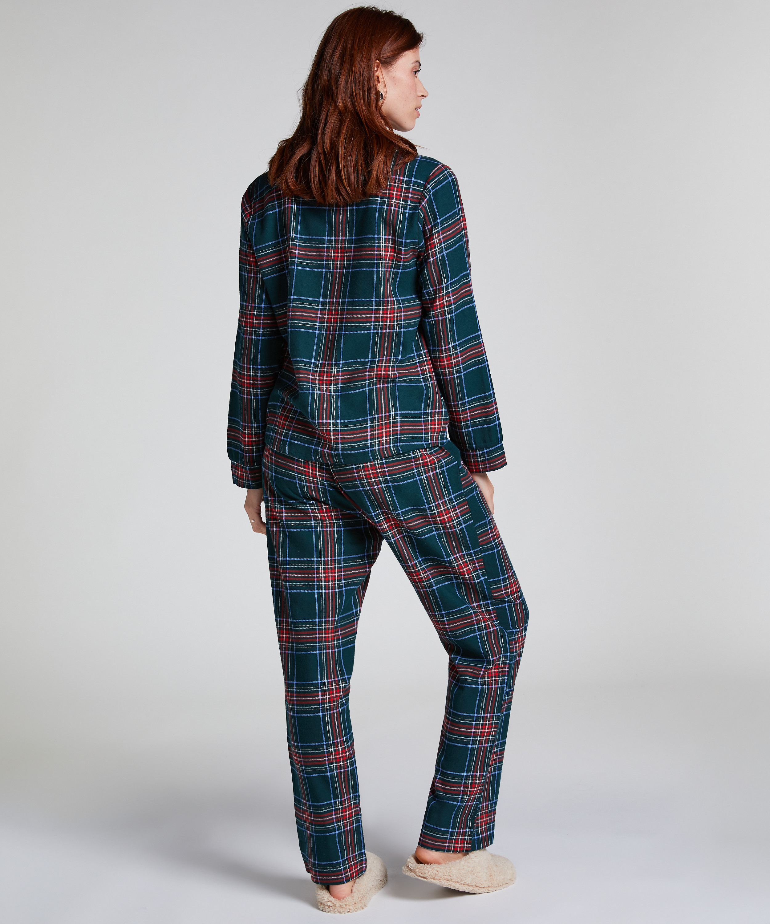 Ensemble pyjama Flannel, Vert, main