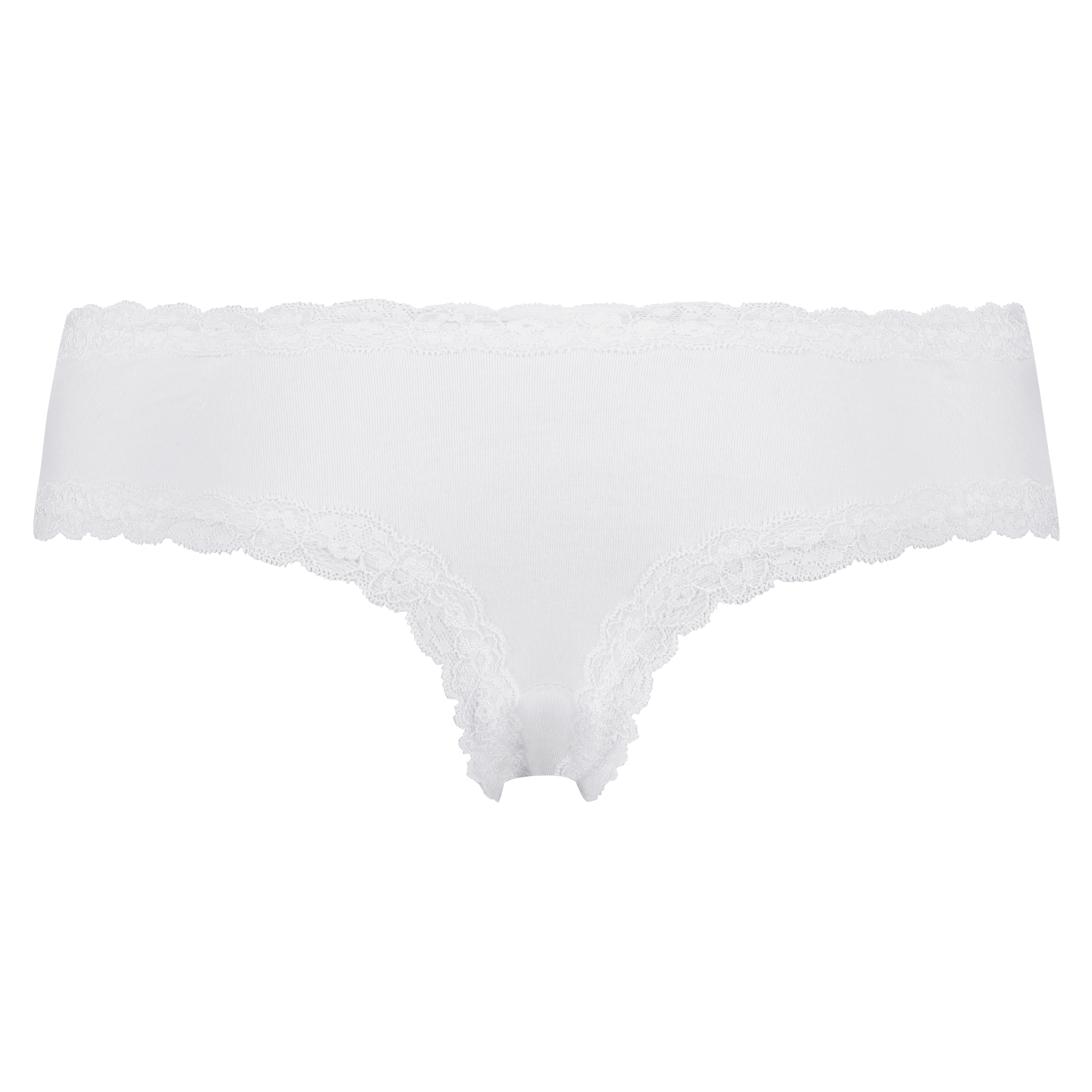 Slip brésilien V-shape, Blanc, main