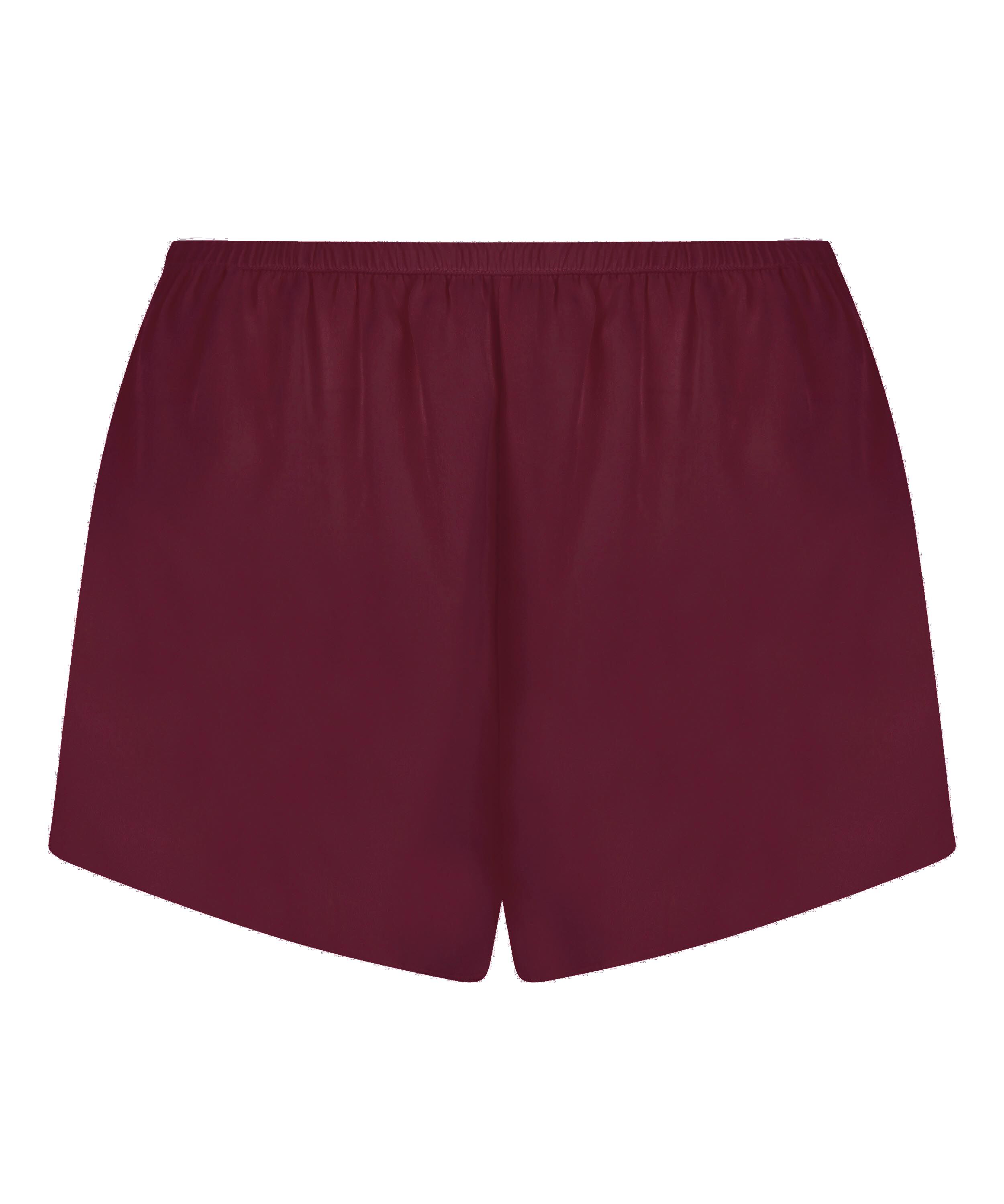 Short en satin Minimal, Pourpre