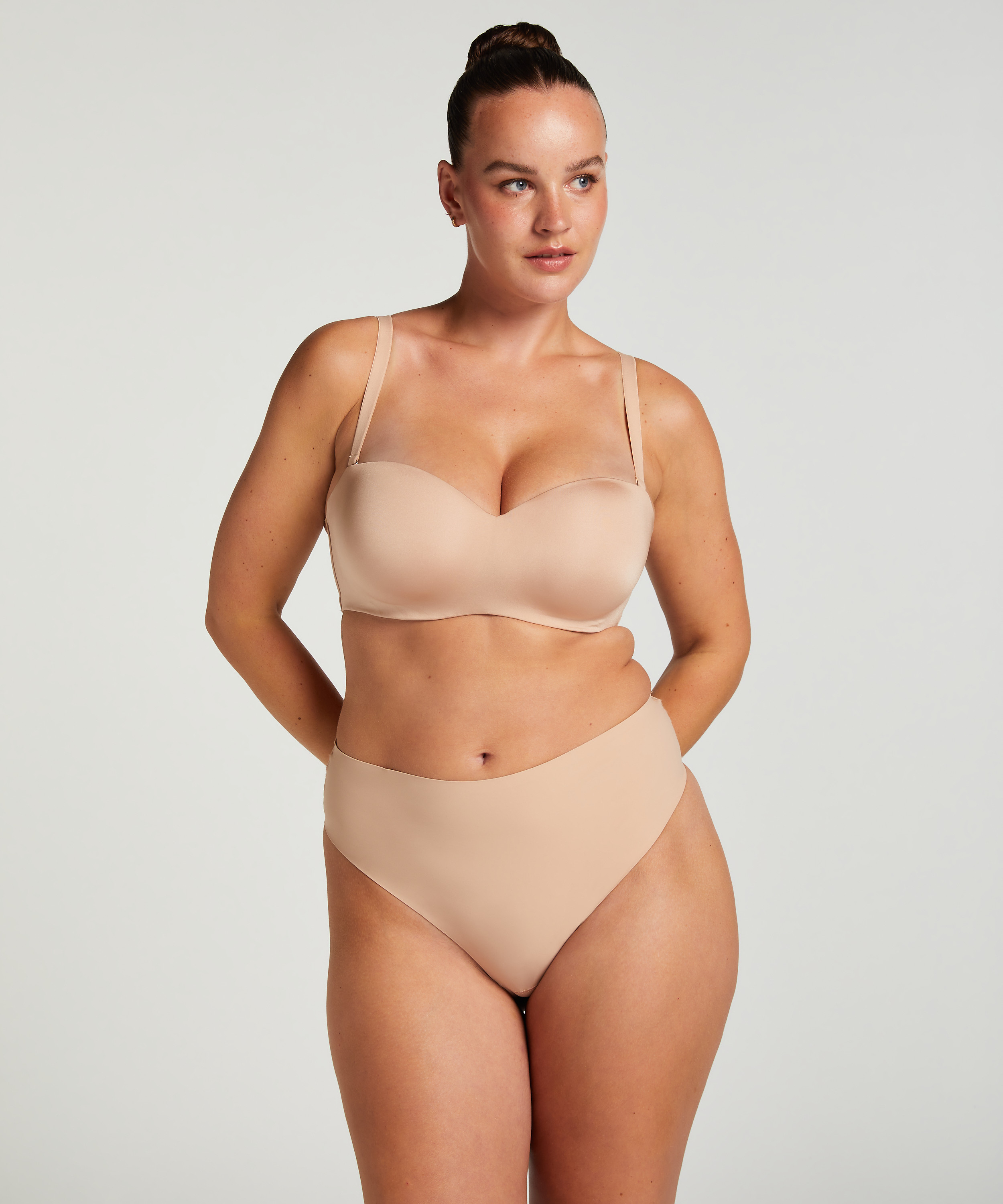 Voorgevormde strapless beugel-bh Smooth, Beige, main